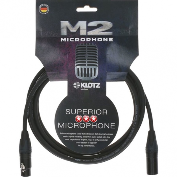 Klotz M2FM1-0300 M2 - Кабель микрофонный XLR, 3м в магазине для музыкантов Рок-н-Ролл