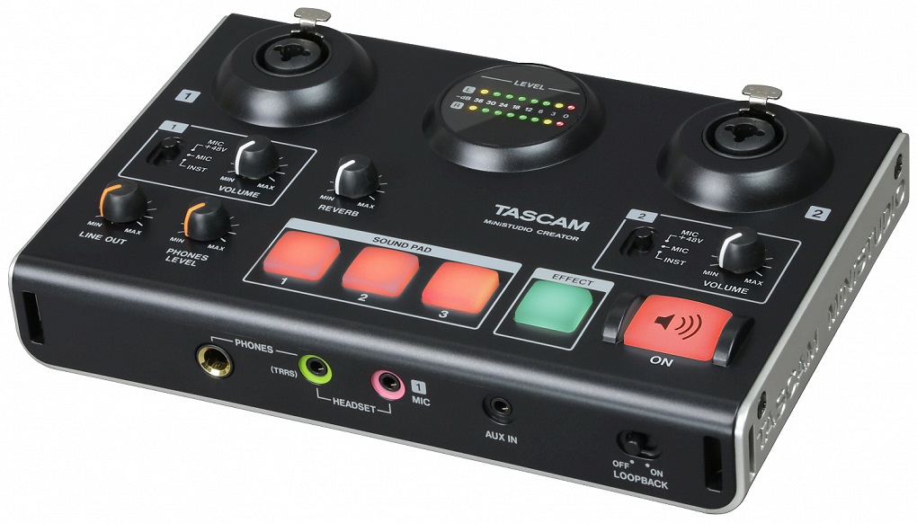 Tascam US-42B - USB аудио интерфейс/контроллер для интернет-вещания в магазине для музыкантов Рок-н-Ролл