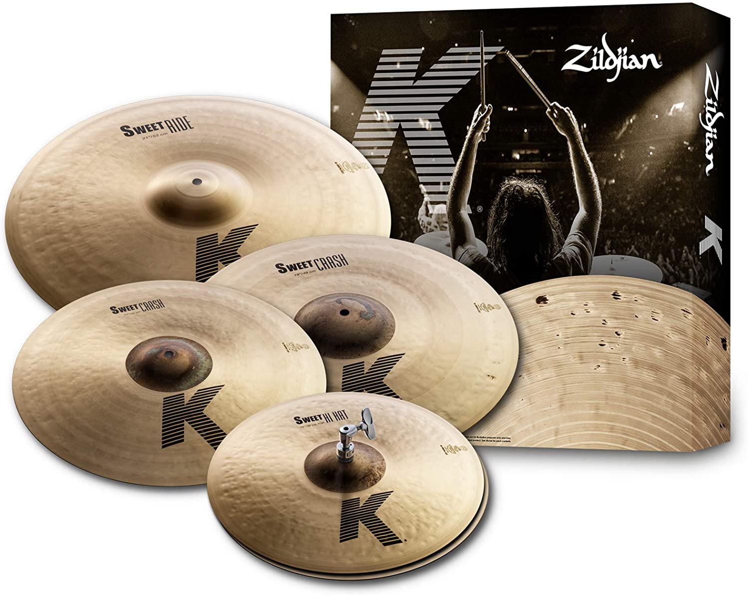 ZILDJIAN KS5791 K SWEET SET - набор тарелок (15' HiHat, 17' Crash, 21' Ride, 19” Crash) в магазине для музыкантов Рок-н-Ролл