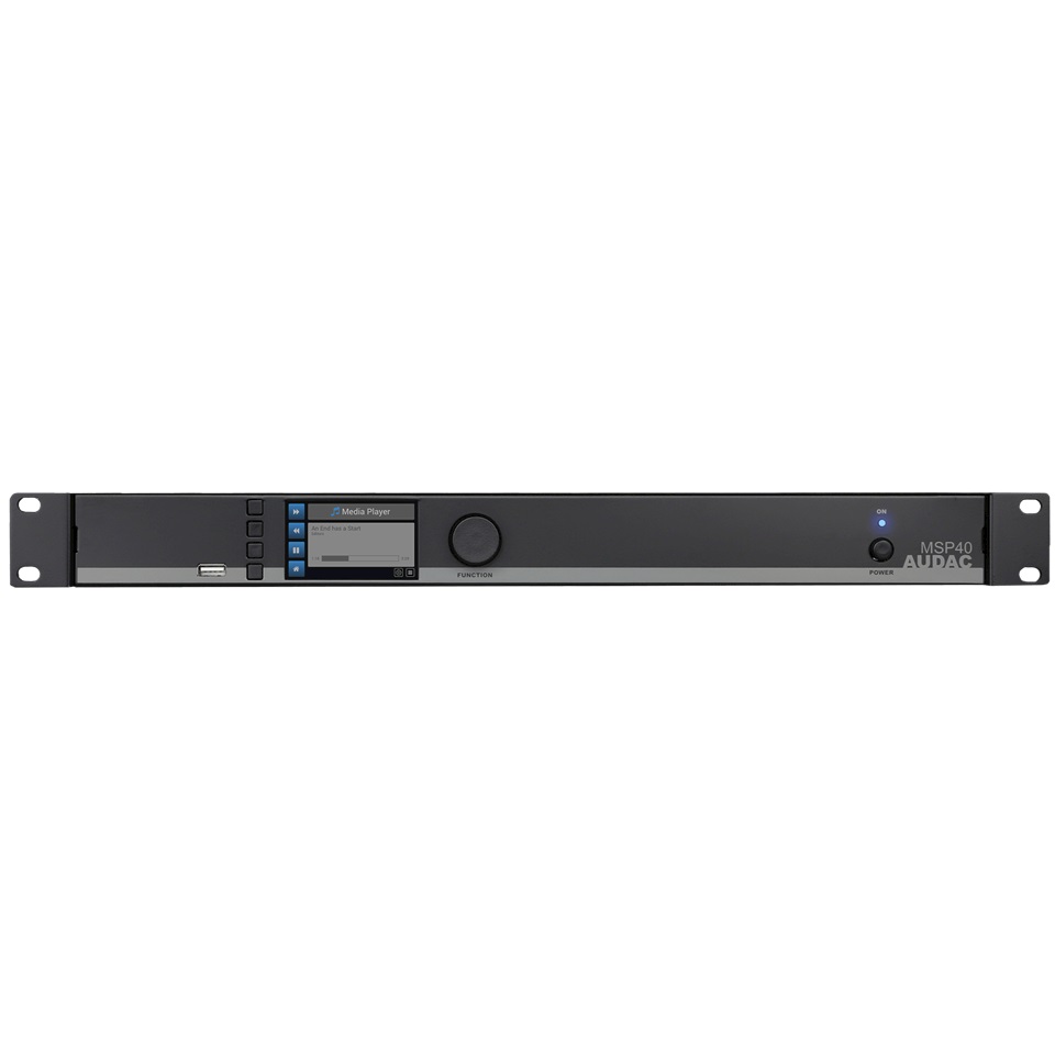 AUDAC MSP40 - Профессиональный USB плеер и рекордер звуковых файлов в рэковом исполнении. в магазине для музыкантов Рок-н-Ролл