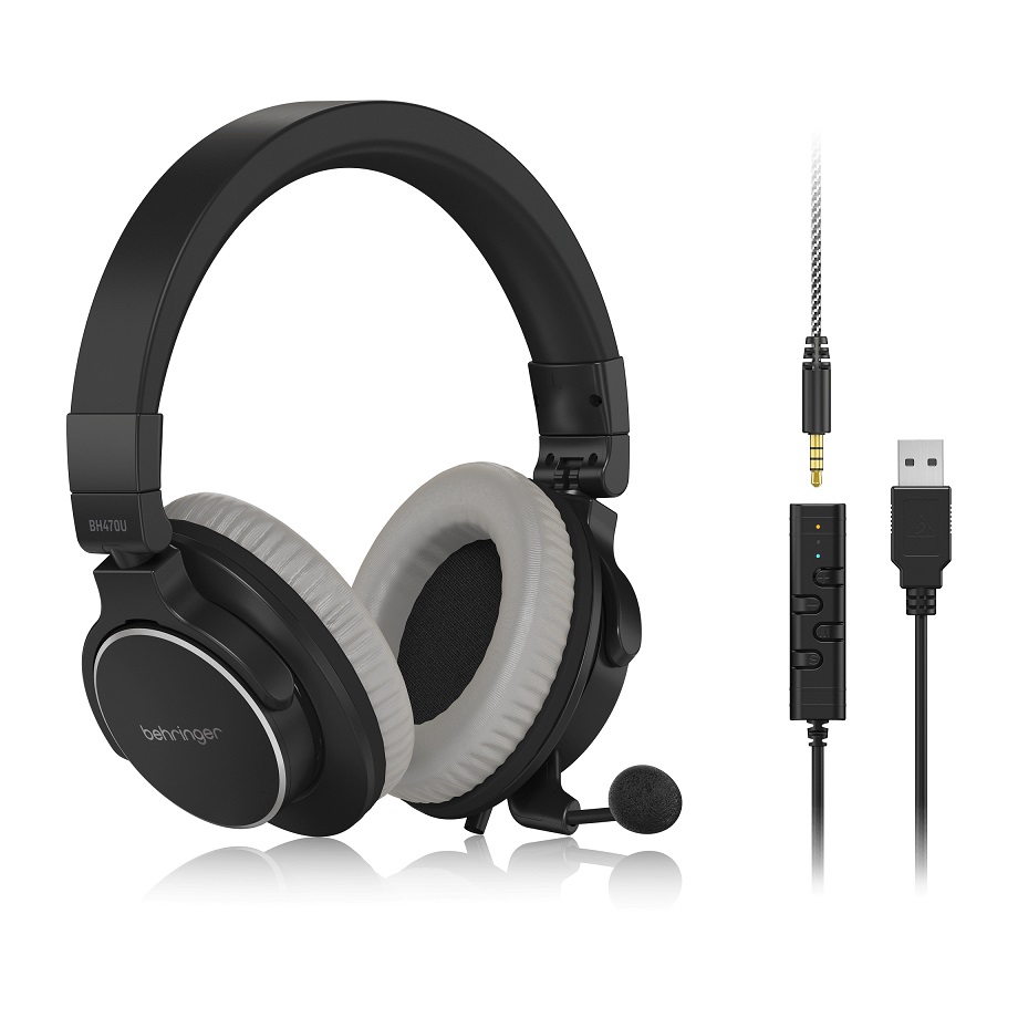 Behringer BH470U - стереогарнитура премиум-класса со съемным микрофоном и USB-кабелем в магазине для музыкантов Рок-н-Ролл