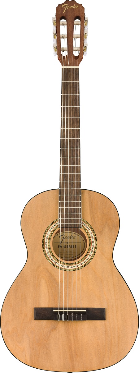 FENDER FA-25N WN NAT - классическая гитара, цвет натуральный в магазине для музыкантов Рок-н-Ролл