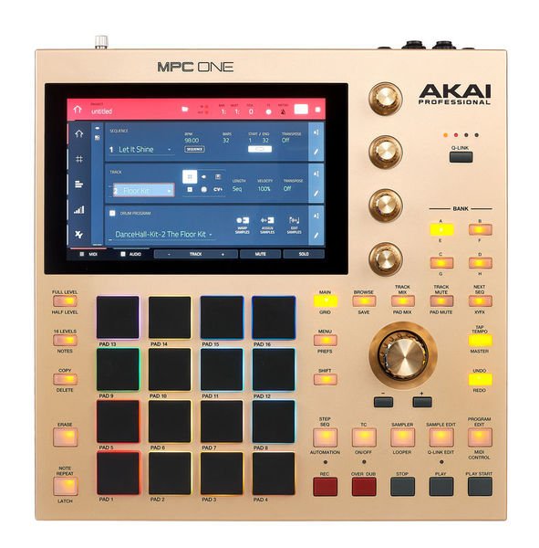 AKAI PRO MPC ONE GOLD - грувбокс в магазине для музыкантов Рок-н-Ролл