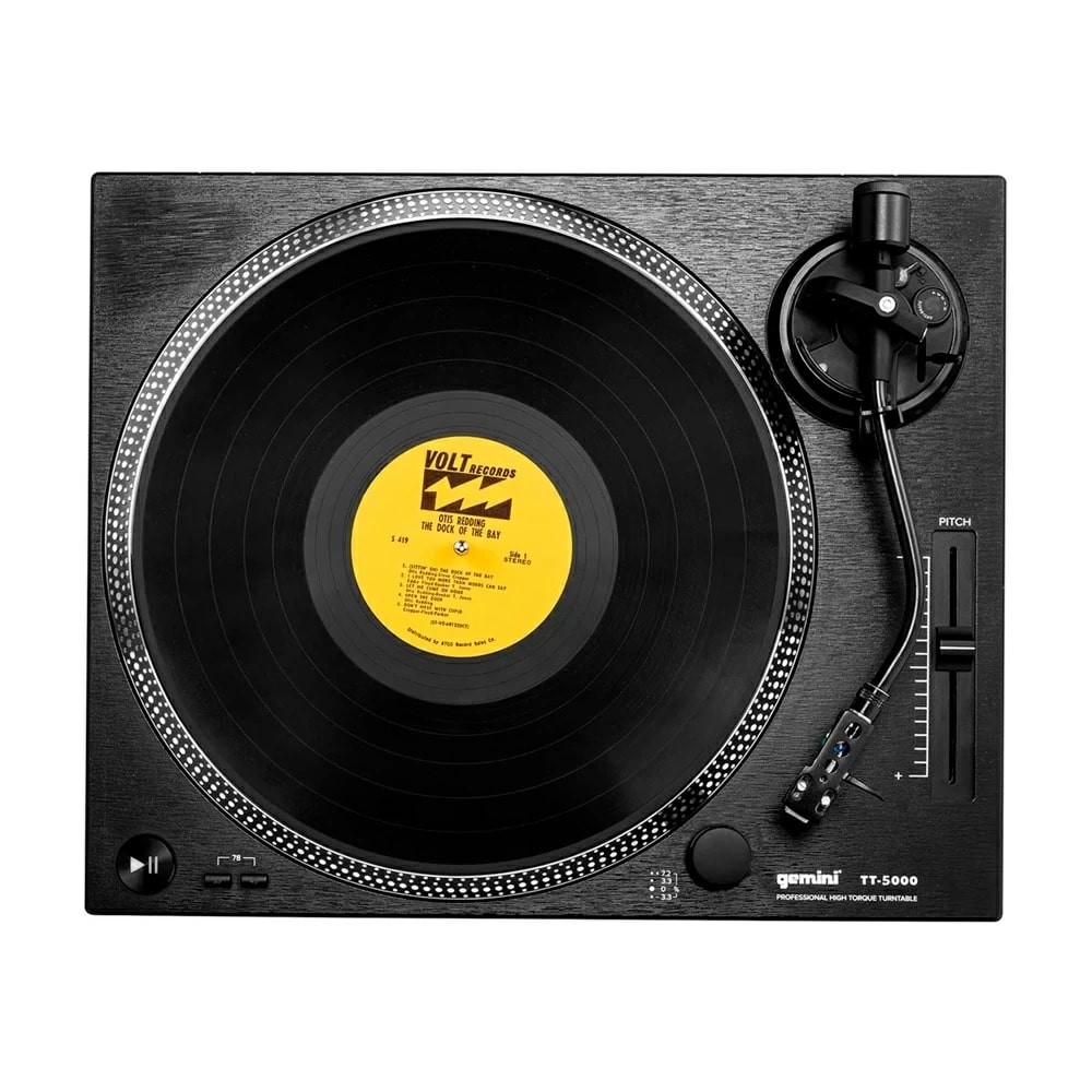Gemini TT-5000 - Виниловый проигрыватель прямой привод, питч +/- 10%, 3 скорости, фонокорректор в магазине для музыкантов Рок-н-Ролл
