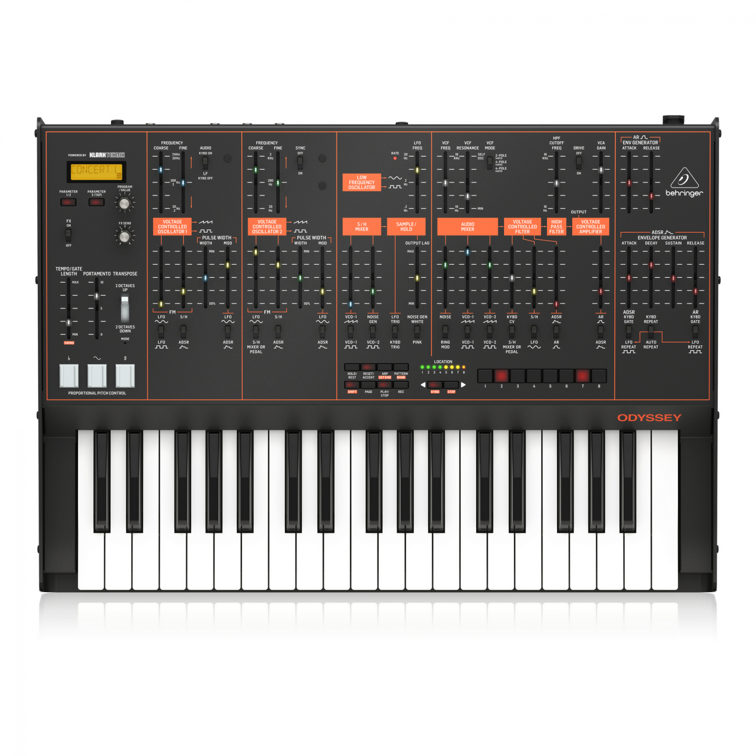 Behringer ODYSSEY - аналоговый дуофонический синтезатор в магазине для музыкантов Рок-н-Ролл