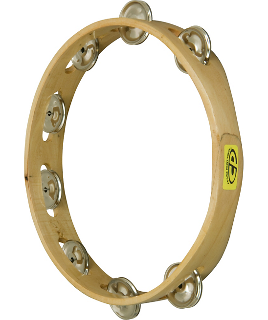 LP CP389 CP 10" Tambourine Single Row - тамбурин деревянный в магазине для музыкантов Рок-н-Ролл