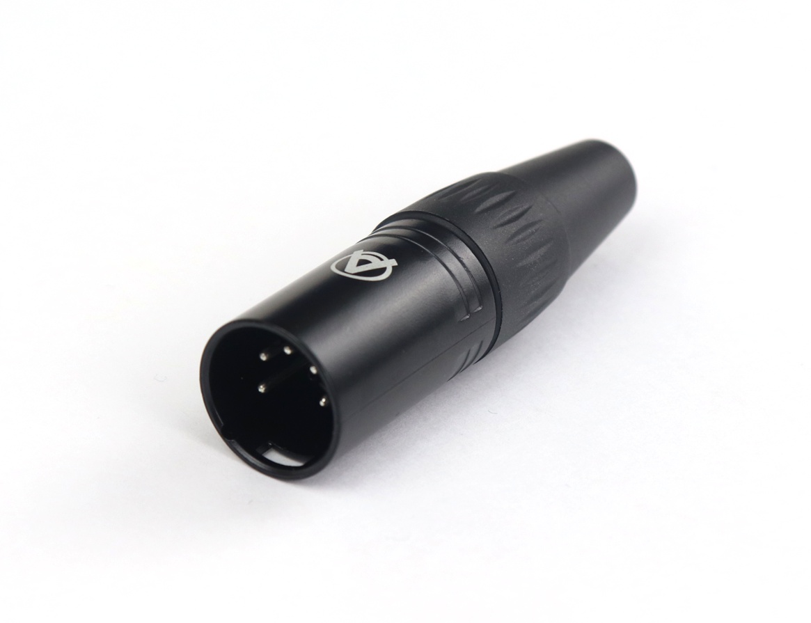 AuraSonics XN5M-B - кабельный разъем 5-контактный XLR male, черный, до 50 В в магазине для музыкантов Рок-н-Ролл
