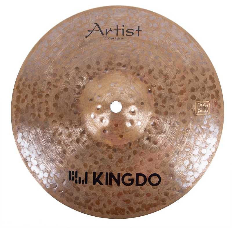 KINGDO 10" ARTIST DARK SPLASH - Тарелка splash 10", сплав B20, Medium, оригинальное окисление в магазине для музыкантов Рок-н-Ролл