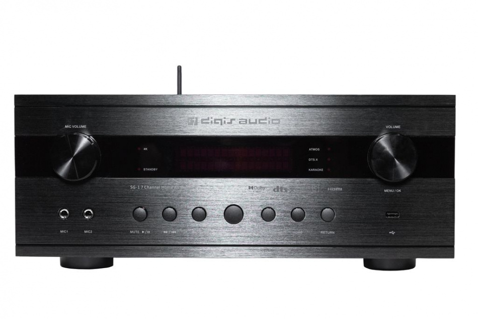 DIGIS AUDIO SG-1 - Ресивер для ДК. 7 каналов. Поддержка 4K и HDR. Караоке. Мощность 1505Вт на канал. в магазине для музыкантов Рок-н-Ролл