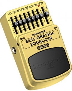 Behringer BEQ700 Bass Graphic Equalizer - педаль эффектов 7-полосный эквалайзер для бас-гитар и клав в магазине для музыкантов Рок-н-Ролл