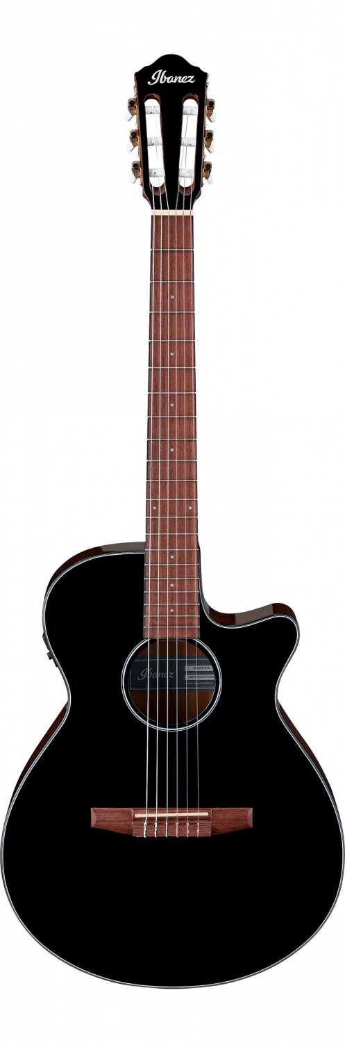IBANEZ AEG50N-BKH - электроакустическая гитара с нейлоновыми струнами, цвет чёрный в магазине для музыкантов Рок-н-Ролл