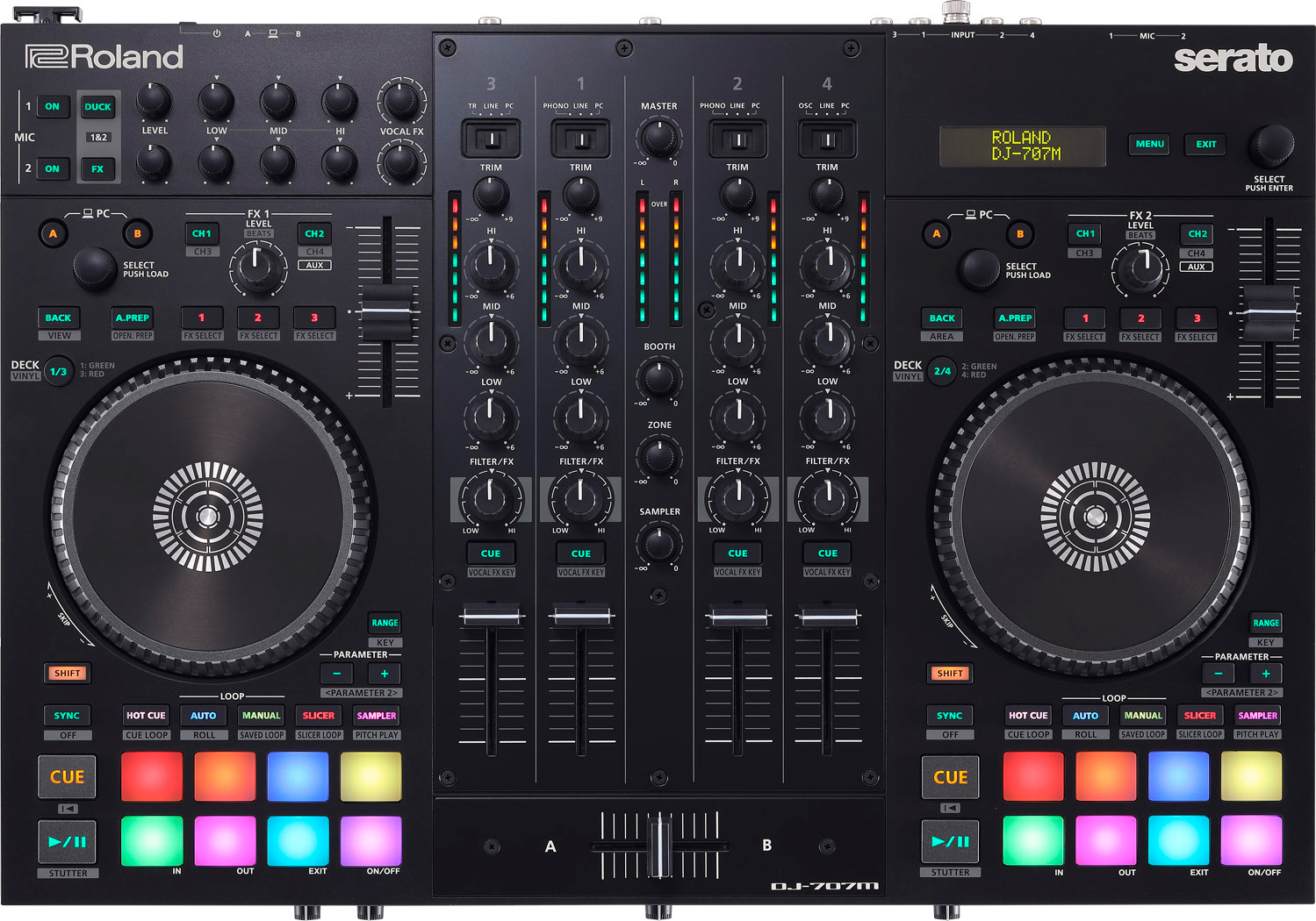 Roland DJ-707M - DJ контроллер в магазине для музыкантов Рок-н-Ролл
