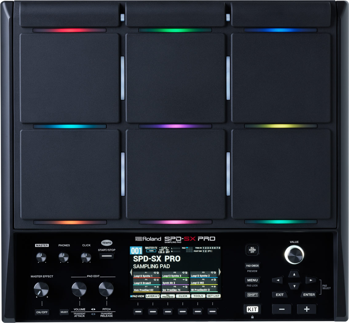 Roland SPD-SX PRO - Профессиональный сэмплирующий ударный и перкуссионный пэд 9 пэдов с подсветкой в магазине для музыкантов Рок-н-Ролл