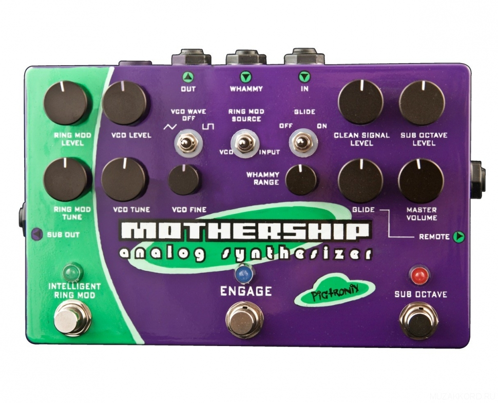 PIGTRONIX MGS Mothership Guitar Analog Synthesizer - эффект гитарный аналоговый синтезатор в магазине для музыкантов Рок-н-Ролл