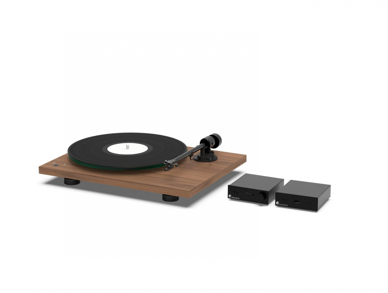 Pro-Ject Stream & Vinyl Walnut/Black - Виниловый проигрыватель, комплект Стрим и Винил в магазине для музыкантов Рок-н-Ролл