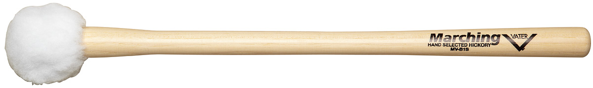 VATER MV-B2S - Колотушка для бас барабана. Меховой наконечник (38мм) для 20”-22” барабанов в магазине для музыкантов Рок-н-Ролл