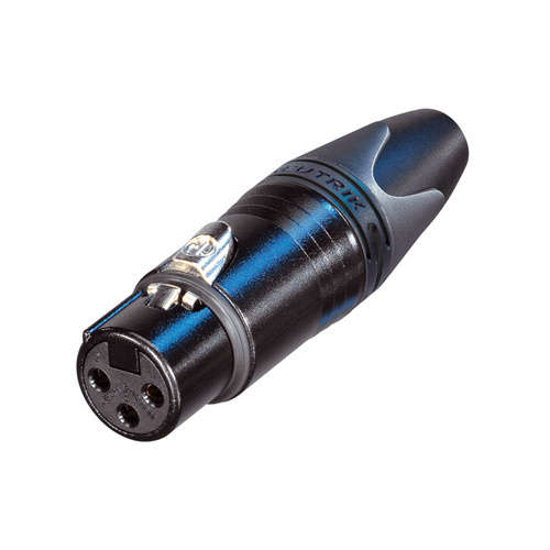 Neutrik NC3FXX-B - Кабельный разъем XLR female черненый корпус, золоченые контакты в магазине для музыкантов Рок-н-Ролл