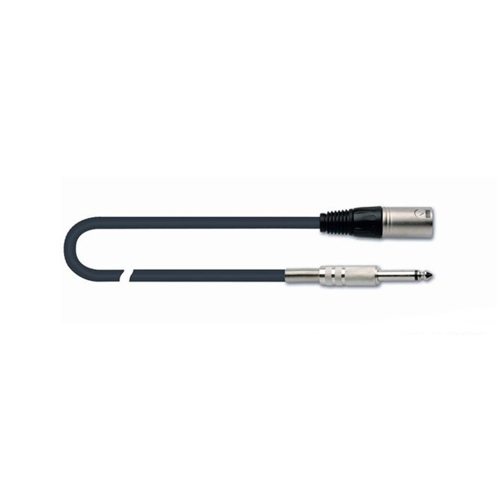 QUIK LOK MX779-9 - готовый микрофонный кабель, 9 метров, разъемы XLR/M - Mono Jack 1/4, цвет черный в магазине для музыкантов Рок-н-Ролл