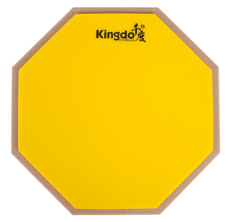 KINGDO DRUM PAD YELLOW - тренировочный пэд, цвет жёлтый в магазине для музыкантов Рок-н-Ролл