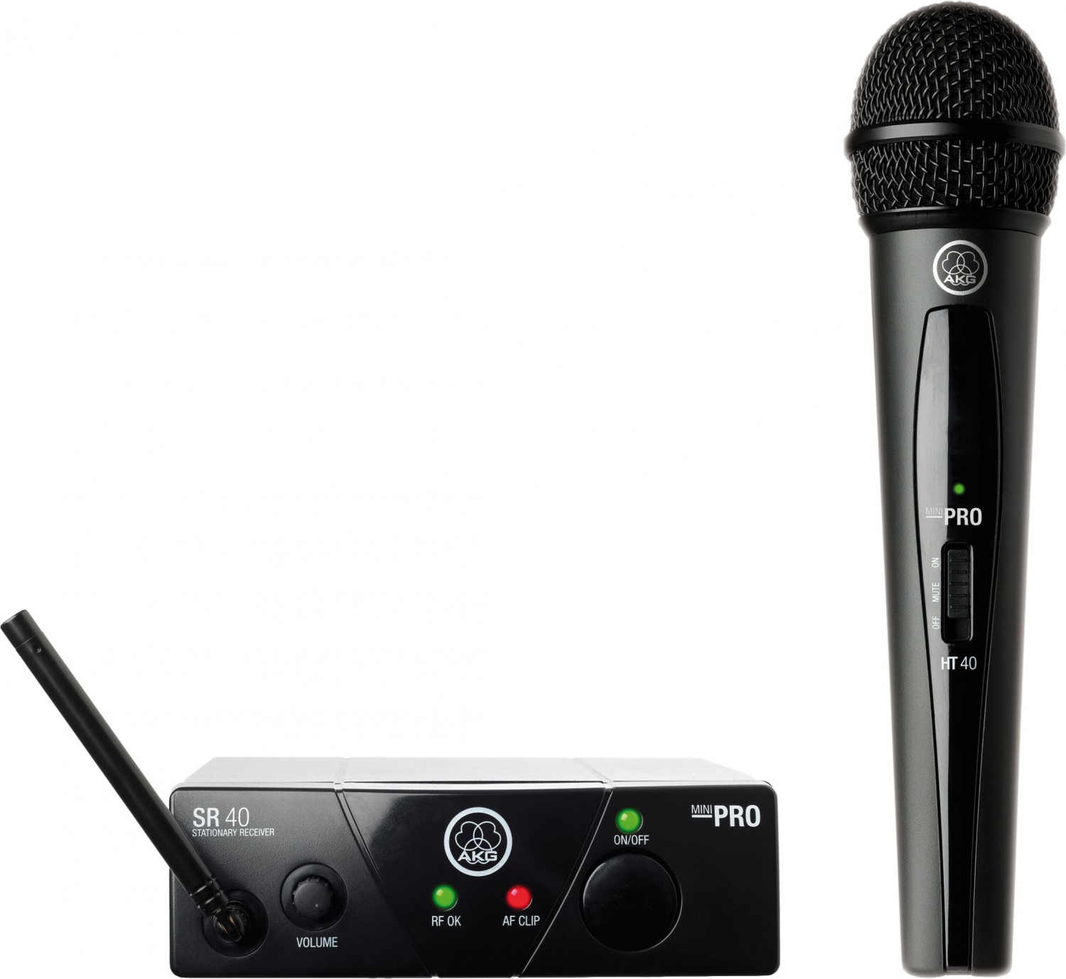 AKG WMS40 Mini Vocal Set BD US25C - вокальная радиосистема с приёмником и ручным передатчиком с капс в магазине для музыкантов Рок-н-Ролл