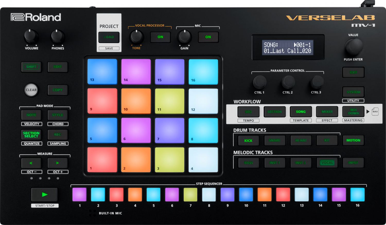 Roland MV-1 - Портативная музыкальная студия в магазине для музыкантов Рок-н-Ролл