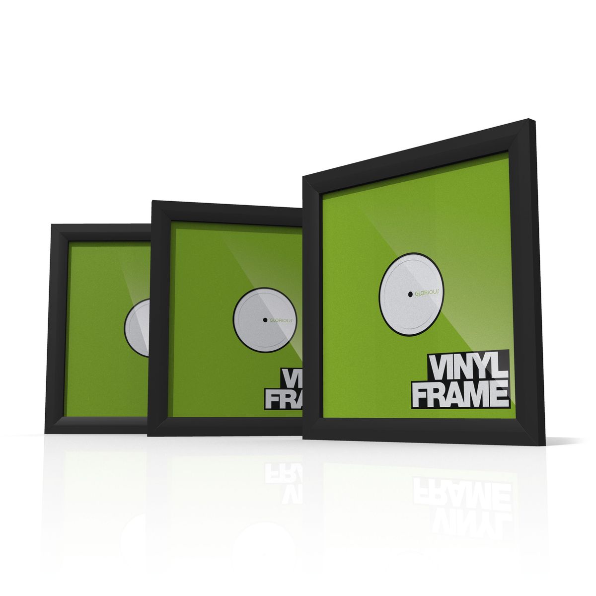 Glorious Vinyl Frame Set Black - комплект рамок для обложек винила формата 12'', цвет чёрный в магазине для музыкантов Рок-н-Ролл