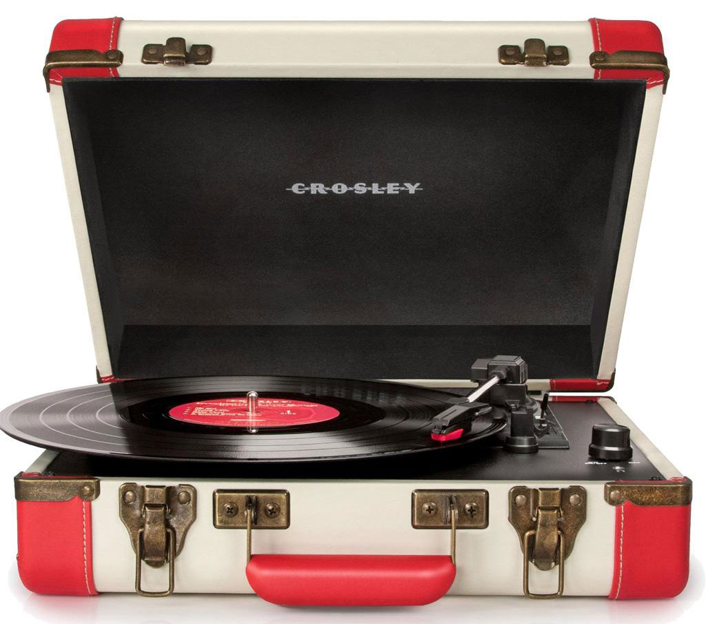 Crosley EXECUTIVE DELUXE Red & White - Виниловый проигрыватель в магазине для музыкантов Рок-н-Ролл