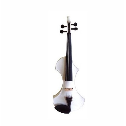 Pierre Cesar MEV1510WH 4/4 - электро скрипка с немецким звукоснимателем, белого цвета в магазине для музыкантов Рок-н-Ролл