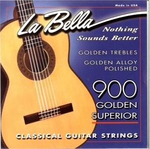 La Bella 900 Superior - струны для классической гитары - "золотой" нейлон, полированные басы - обмот в магазине для музыкантов Рок-н-Ролл