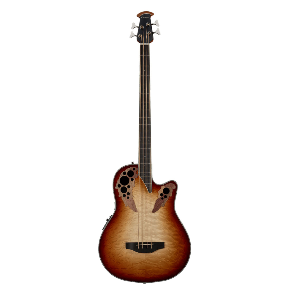 Ovation CEB44X-7C Bass Celebrity Cognac Burst - бас-гитара электроакустическая 4 стр. в магазине для музыкантов Рок-н-Ролл
