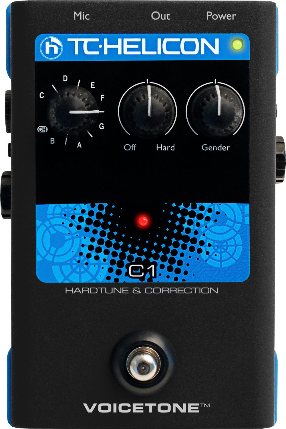 TC Helicon VoiceTone C1 - напольная вокальная педаль эффекта коррекции тона в магазине для музыкантов Рок-н-Ролл