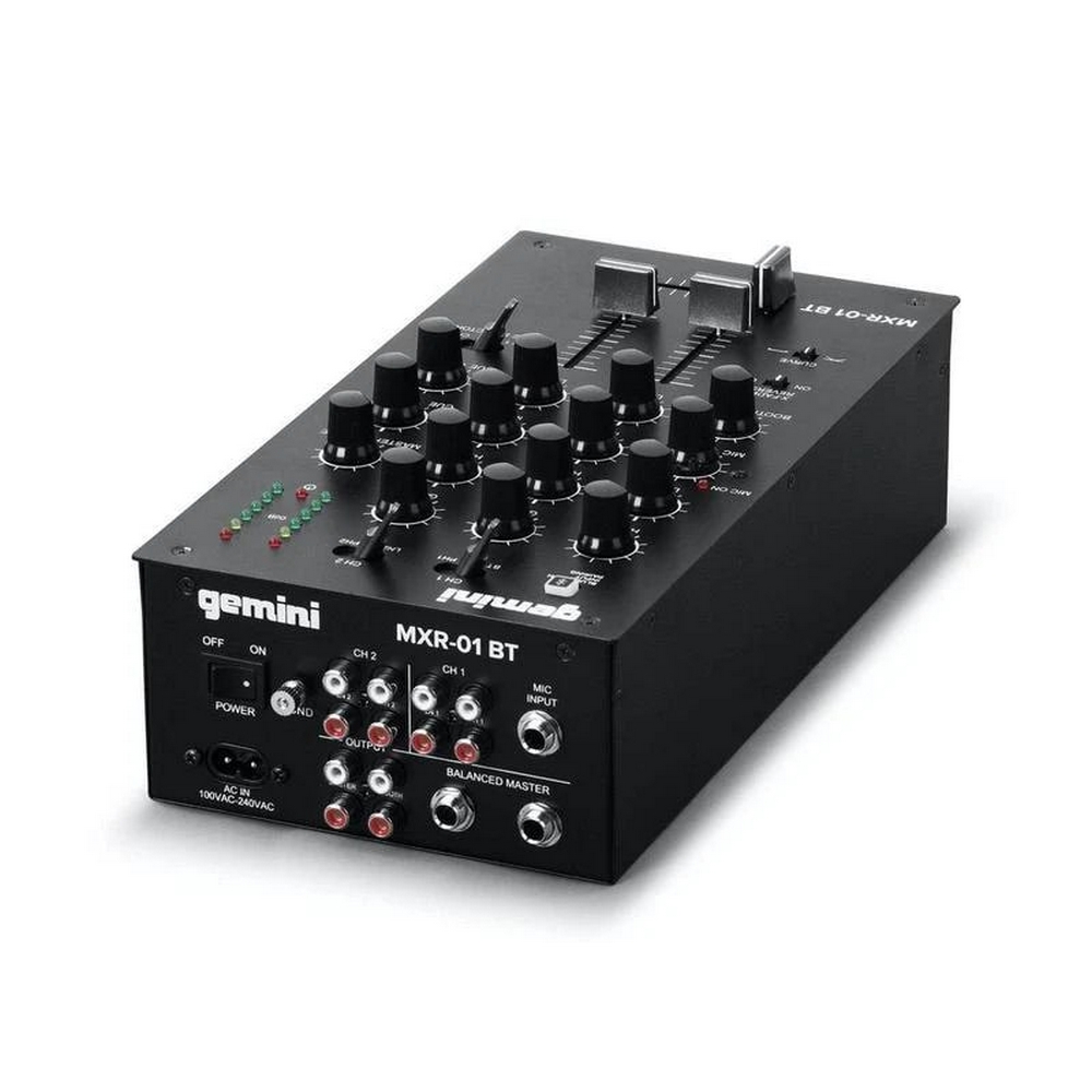 Gemini MXR-01BT - 2х канальный DJ микшер с Bluetooth в магазине для музыкантов Рок-н-Ролл