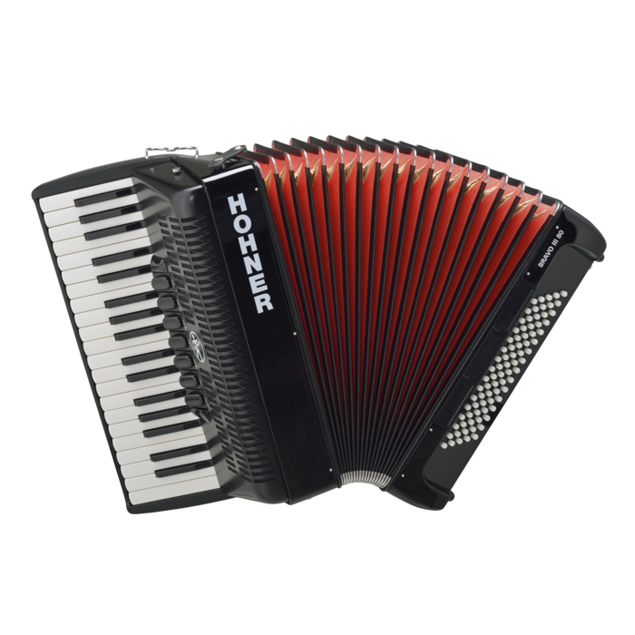 Hohner The New Bravo III 80 Black (A16421) - аккордеон в магазине для музыкантов Рок-н-Ролл