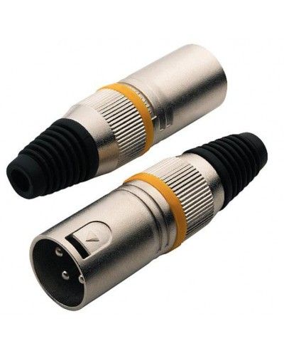 Rockcable RCL10000 M - кабельный балансный разъем XLR male, 3 контакта, металл/ крышка металл в магазине для музыкантов Рок-н-Ролл