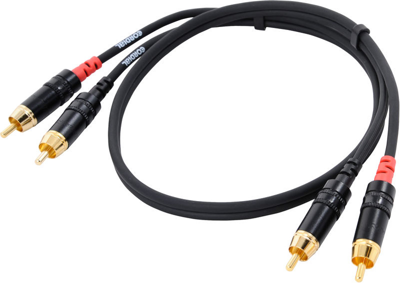 Cordial CFU 0.6 CC - Кабель сдвоенный RCA/RCA, 0.6м, черный в магазине для музыкантов Рок-н-Ролл