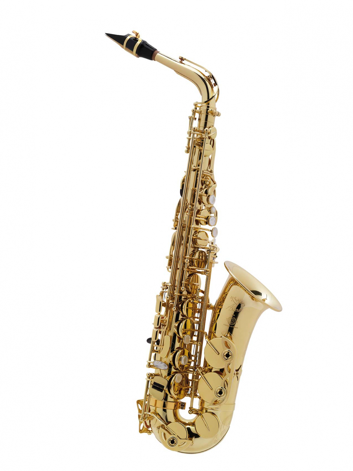 Selmer AXOS ALTO SAX - саксофон-альт студенческий, золотой лак, с гравировкой, футляр в магазине для музыкантов Рок-н-Ролл