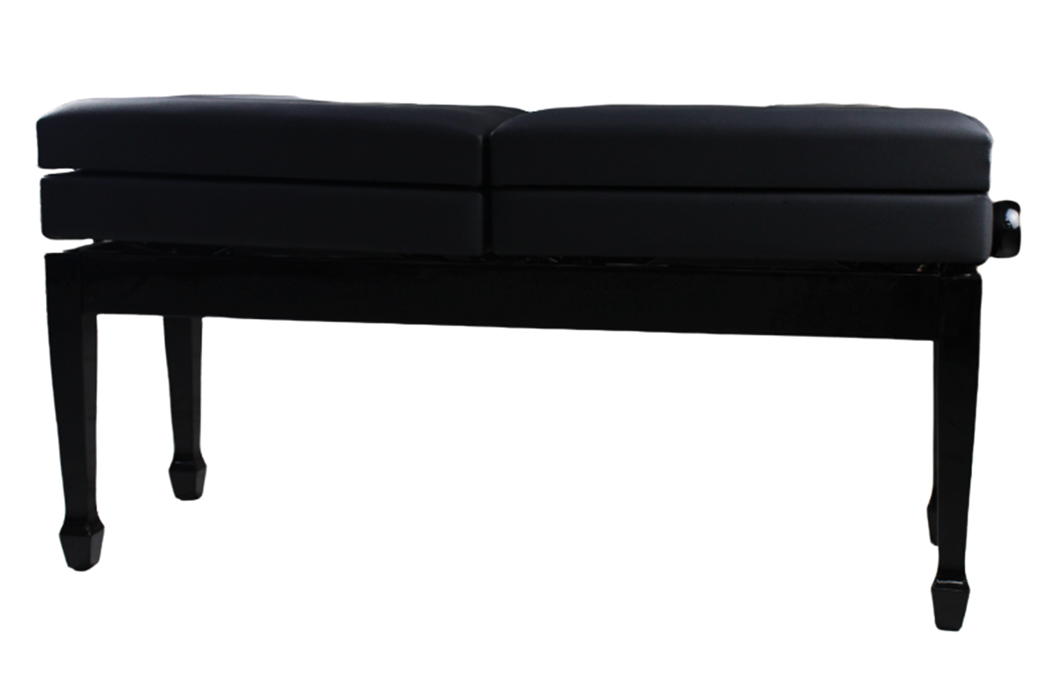 ACURY BC-026B GB - Регулируемая Двойная банкетка для фортепиано, с ящиками, Черная полированная в магазине для музыкантов Рок-н-Ролл