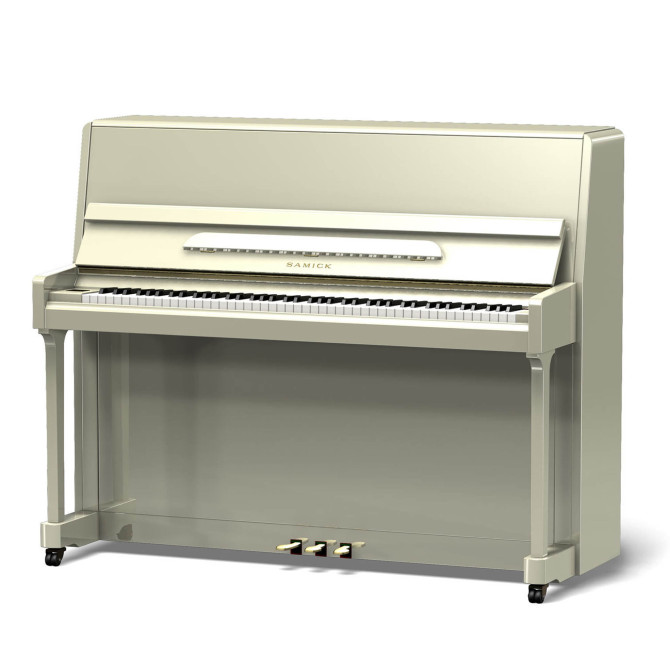 Samick JS118D/WHHP - пианино, 118x149x59, 214кг, белый полир., 88 клавиш в магазине для музыкантов Рок-н-Ролл