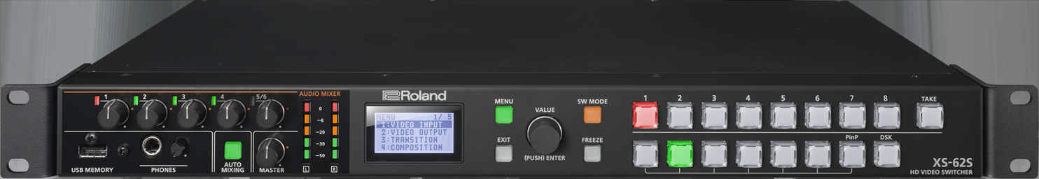 Roland XS-62S HD Video Switcher - аудио-видео матрица в магазине для музыкантов Рок-н-Ролл