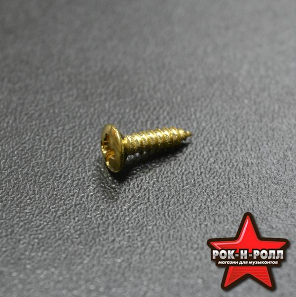 PARTS WO3012GD Шуруп (Fender pickguard, jack, control plate), 3.0*12мм, потай, цв-золото в магазине для музыкантов Рок-н-Ролл