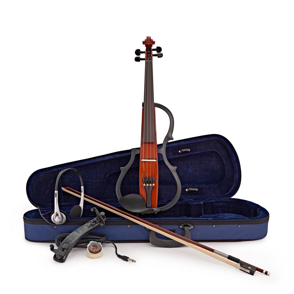 Gewa GS401645 E-Violine line Red brown - электроскрипка в магазине для музыкантов Рок-н-Ролл