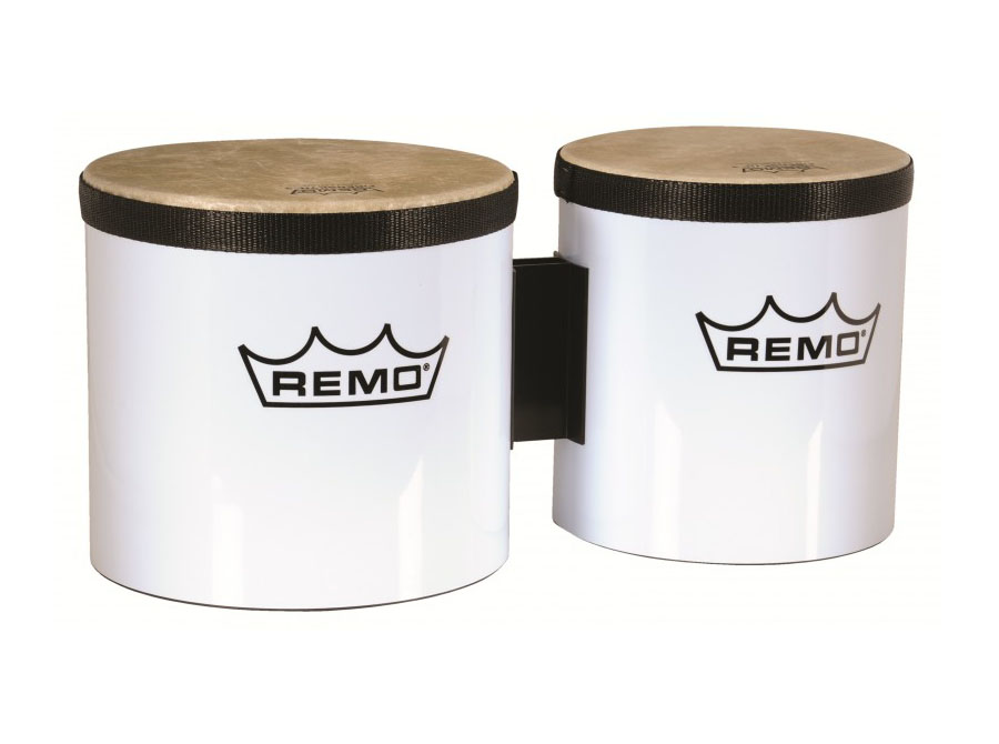 Remo BG-5300-00 - Бонго, диаметр 6"/ 7", глубина 5", цвет: белый (White) в магазине для музыкантов Рок-н-Ролл