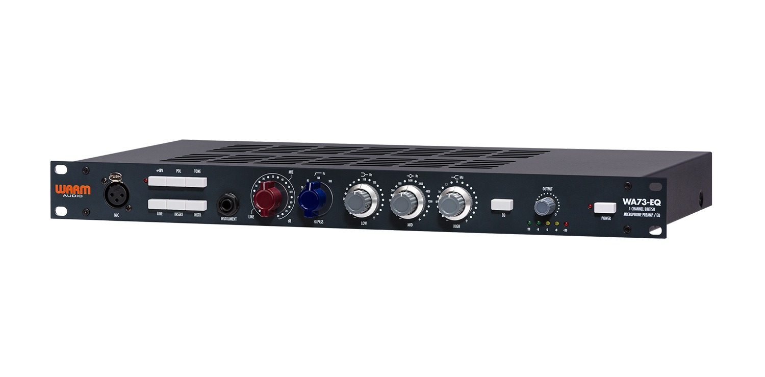 WARM AUDIO WA73-EQ - одноканальный микрофонный предусилитель ‘73-style, усиление 80дБ, трансформатор в магазине для музыкантов Рок-н-Ролл