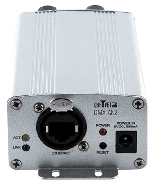 CHAUVET-DJ DMX-AN2 - процессор NET-DMX, 2 независимые шины DMX по 512 каналов в магазине для музыкантов Рок-н-Ролл