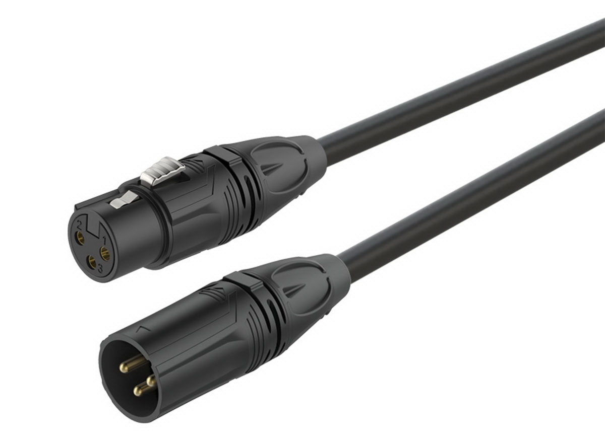 ROXTONE GMXX200/20 - Кабель микрофонный (2x0,22mm2, D: 6.5мм), XLR(3P)(RX3F-BG) -  XLR(RX3M-BG), 20м в магазине для музыкантов Рок-н-Ролл
