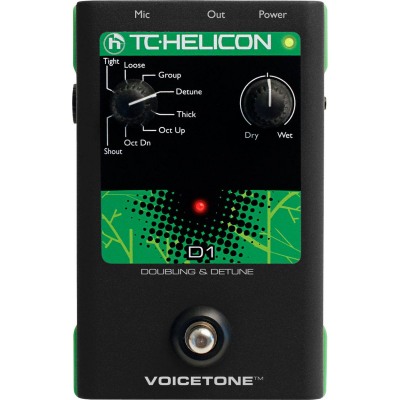 TC Helicon VoiceTone D1 - напольная вокальная педаль эффекта дублирования голоса в магазине для музыкантов Рок-н-Ролл