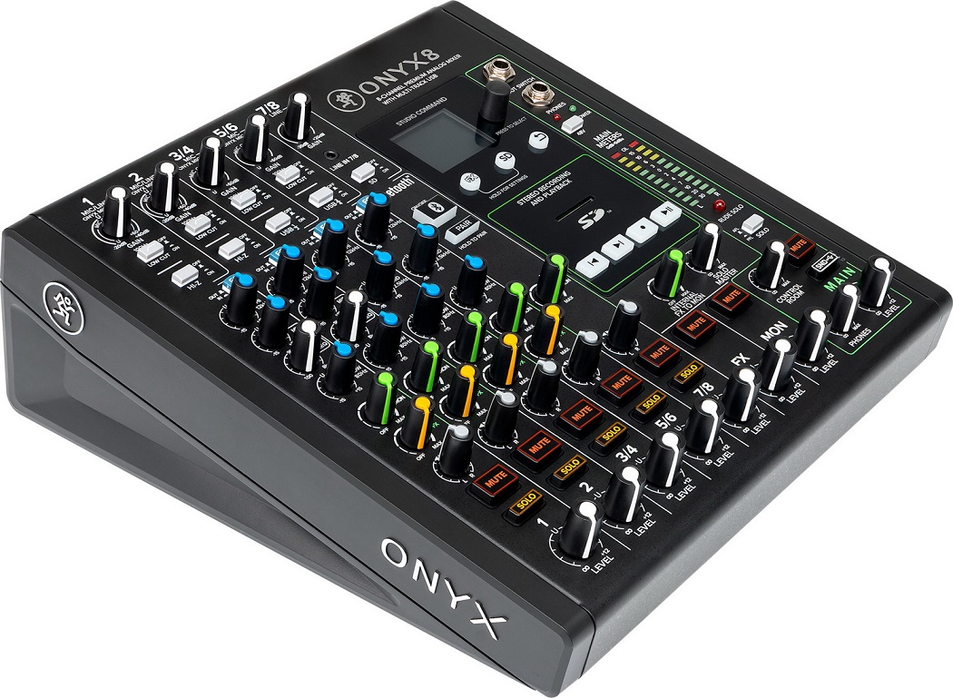 MACKIE ONYX8 - 8-канальный микшер с поканальной записью, процессором эффектов и USB в магазине для музыкантов Рок-н-Ролл