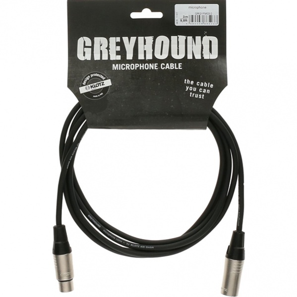 Klotz GRG1FM01.5 Greyhound - Кабель микрофонный XLR, 1.5м в магазине для музыкантов Рок-н-Ролл