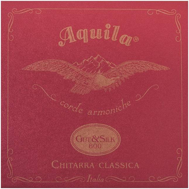 AQUILA GUT & SILK 800 73C - струны для классической гитары, нормальное натяжение в магазине для музыкантов Рок-н-Ролл