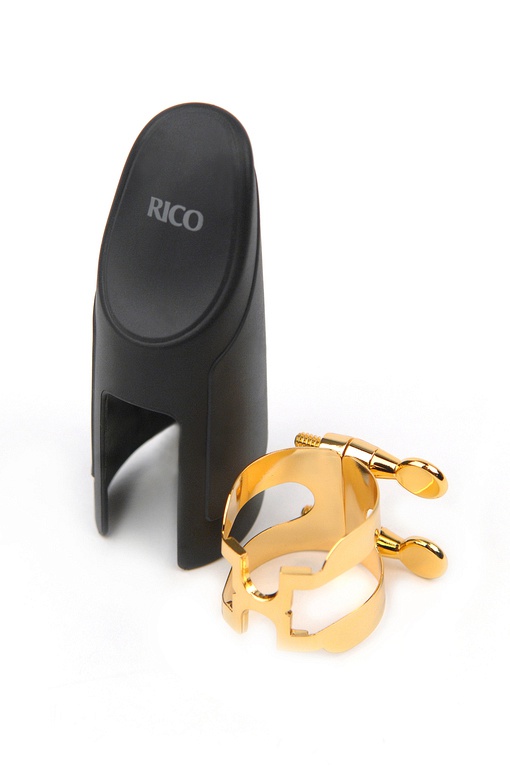 Rico HAS1G H-Ligature - Лигатура с колпачком для саксофона альт, позолоченная в магазине для музыкантов Рок-н-Ролл